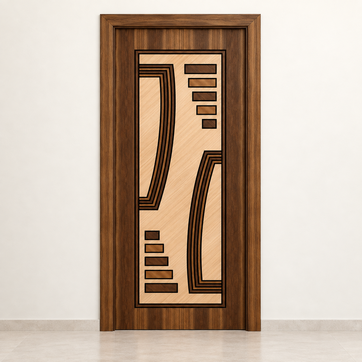 Pattern Wave Series - Wudgate premium wooden door
